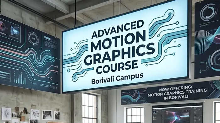 Advance Motion graphic course in Borivali, Mumbai.